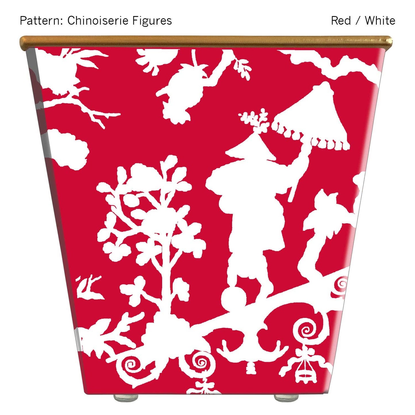 Chinoiserie Figures Cachepot Candle