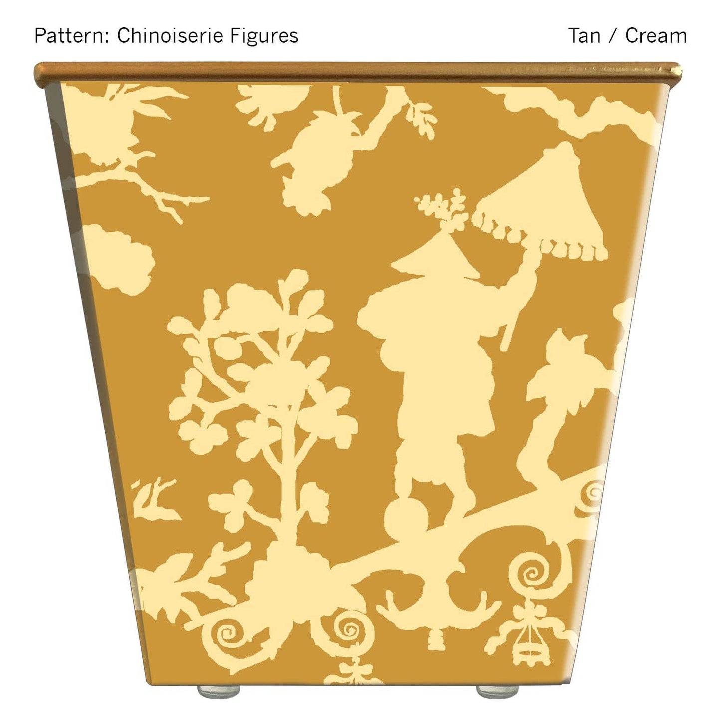 Chinoiserie Figures Cachepot Candle