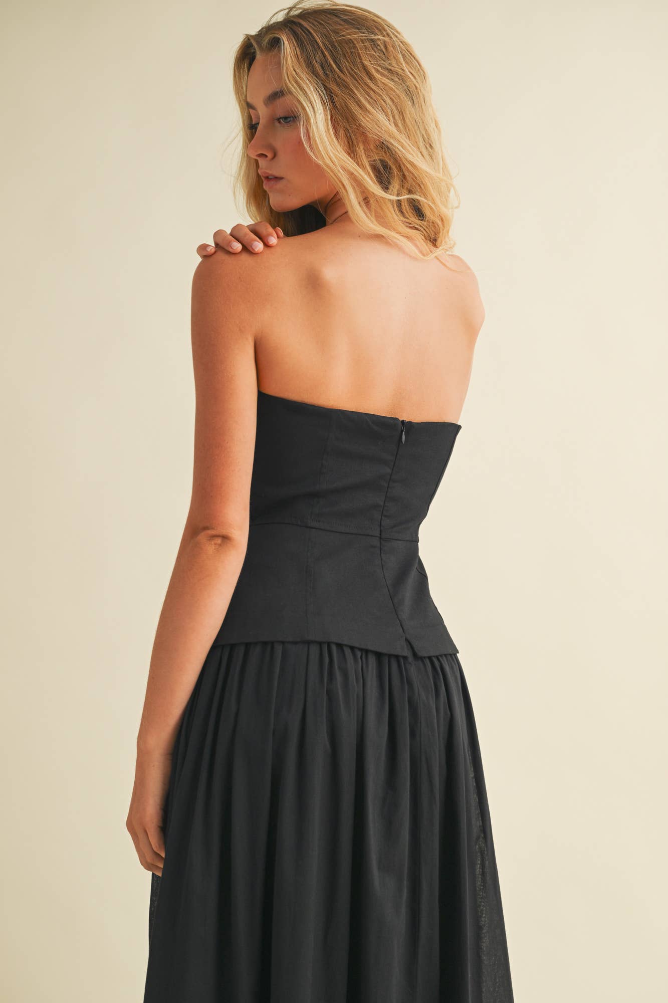 Corset Lined Strapless Dress