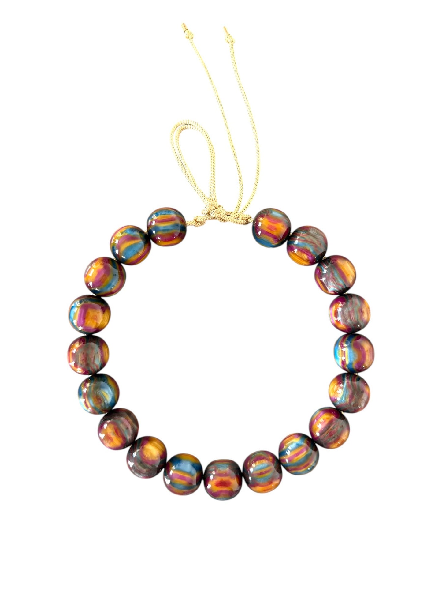 Chunky Beaded Necklace - Groovy