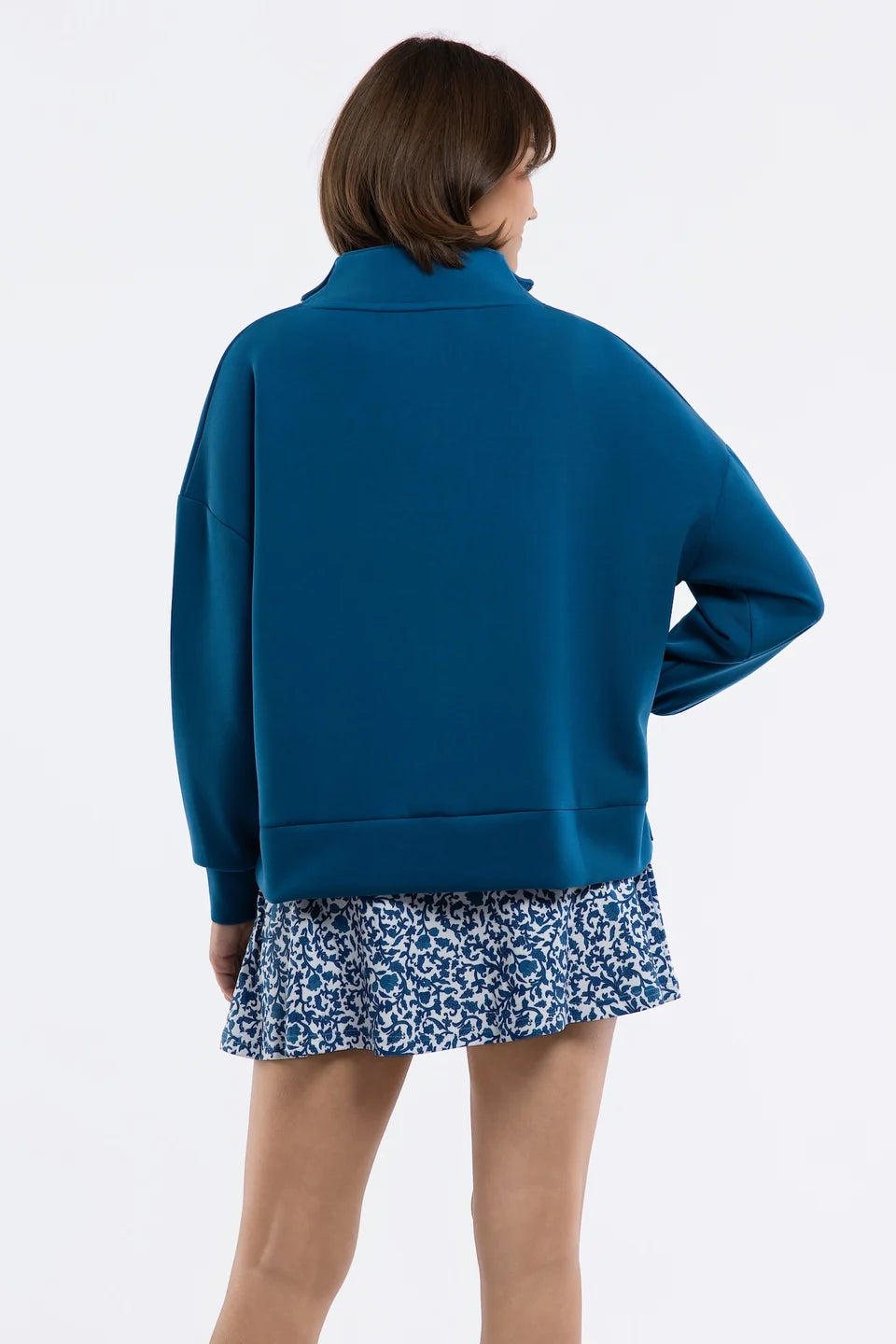 Morgan Quarter Zip in Porcelain