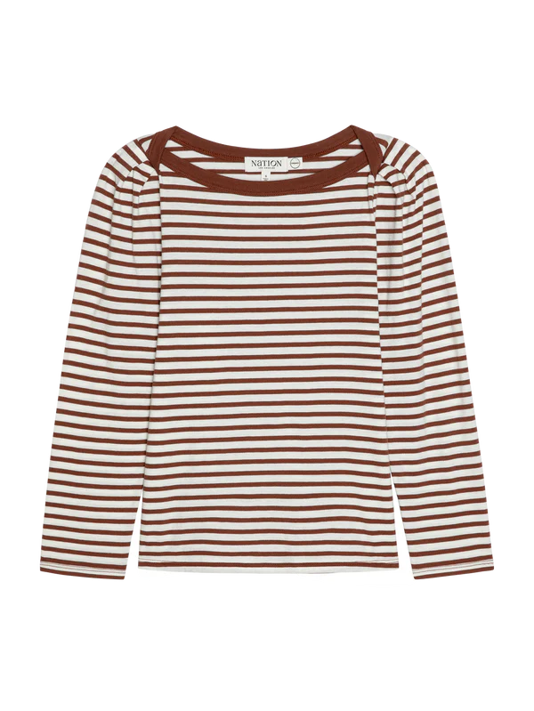 Amelie Top in Sable Stripe