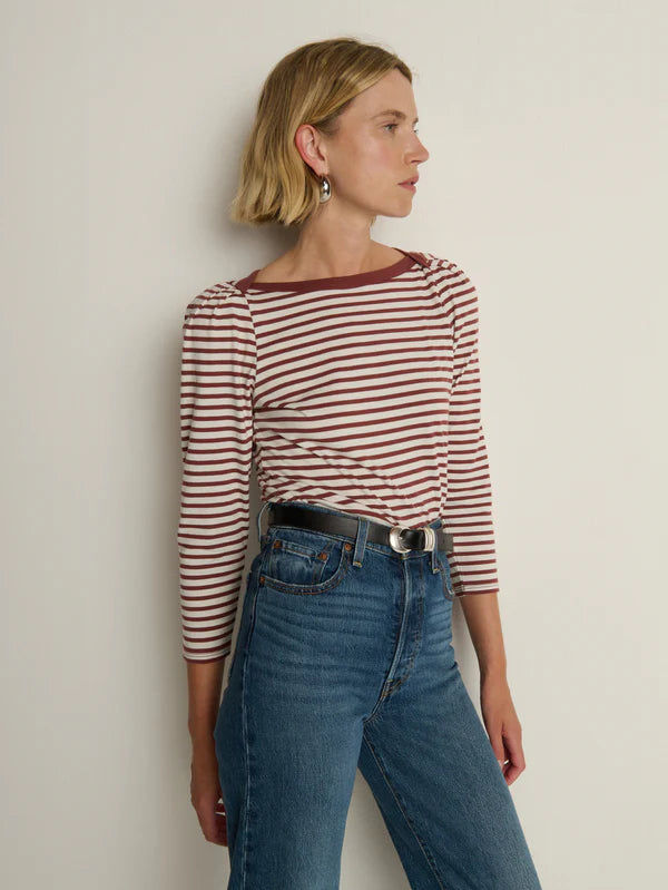 Amelie Top in Sable Stripe