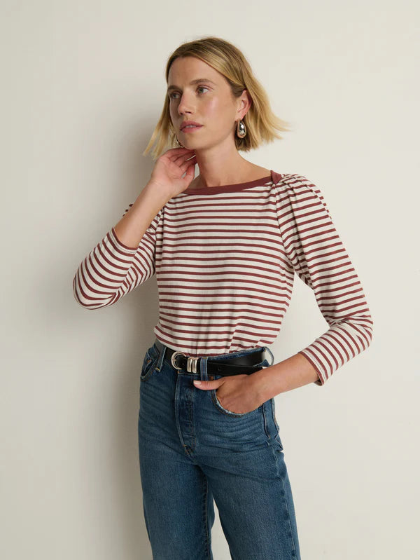 Amelie Top in Sable Stripe