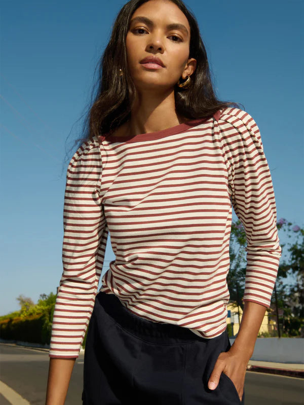 Amelie Top in Sable Stripe