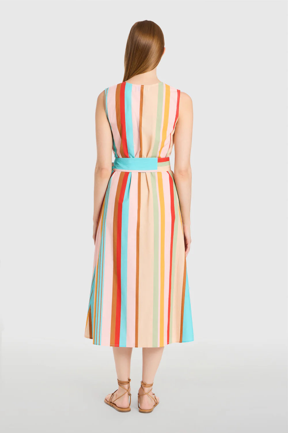Annie Dress in Amberline Stripes