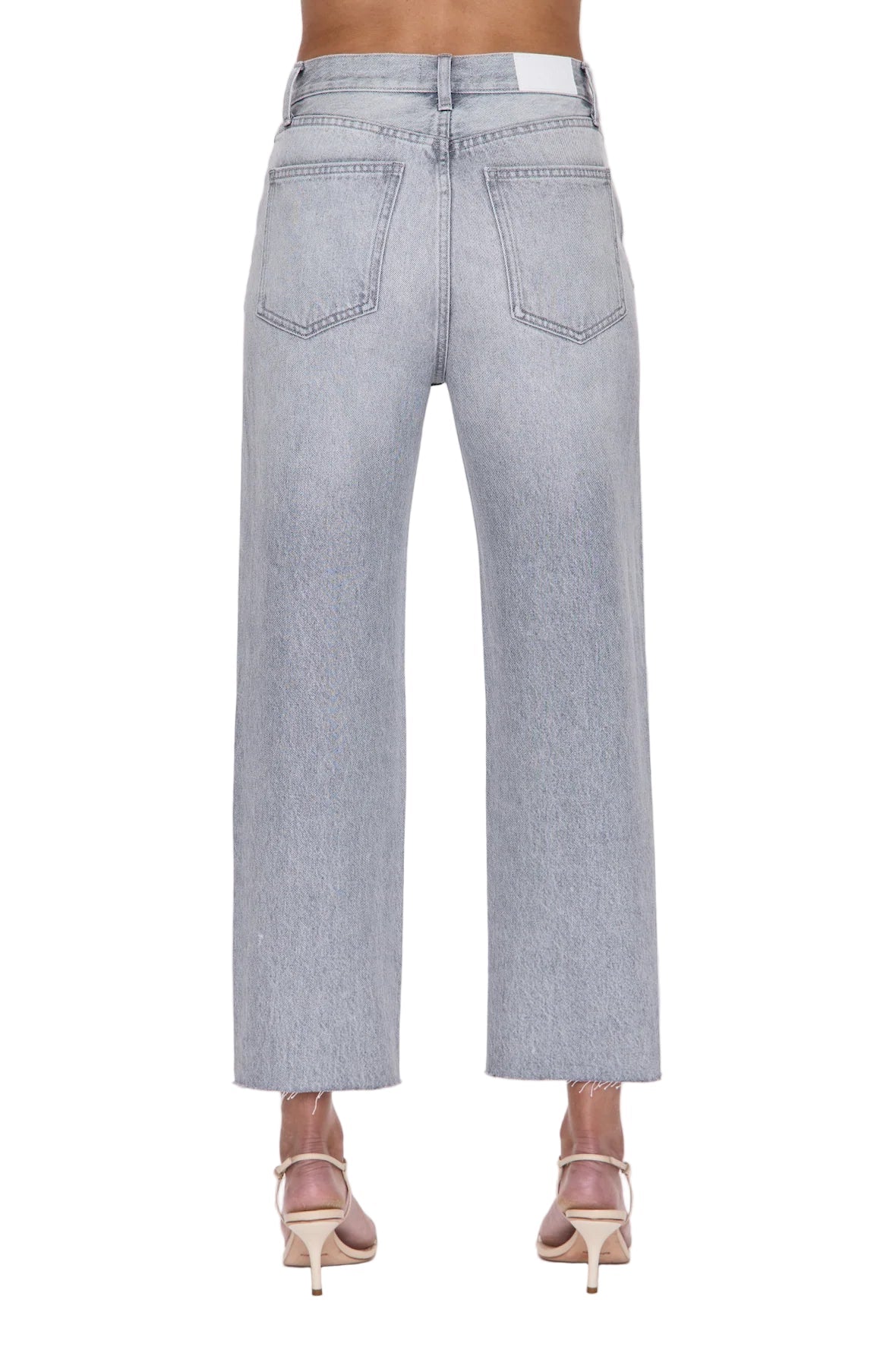 Cassie Crop Super High Rise Straight in Enigma