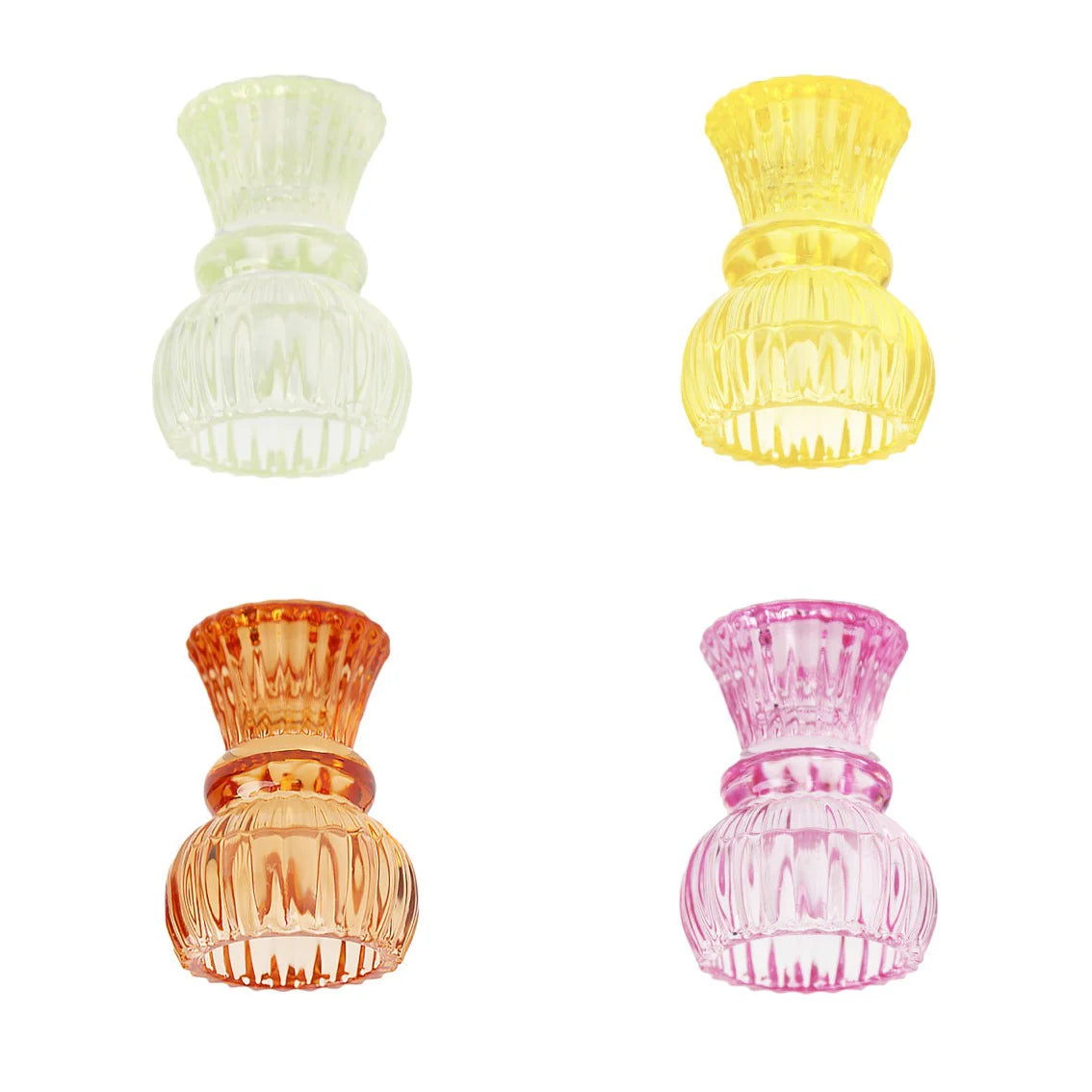 TT - Small Glass Candle Holder & Bud Vase Duo