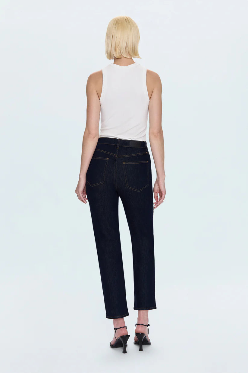 Bri Ankle High Rise Slim Straight in Nightfall