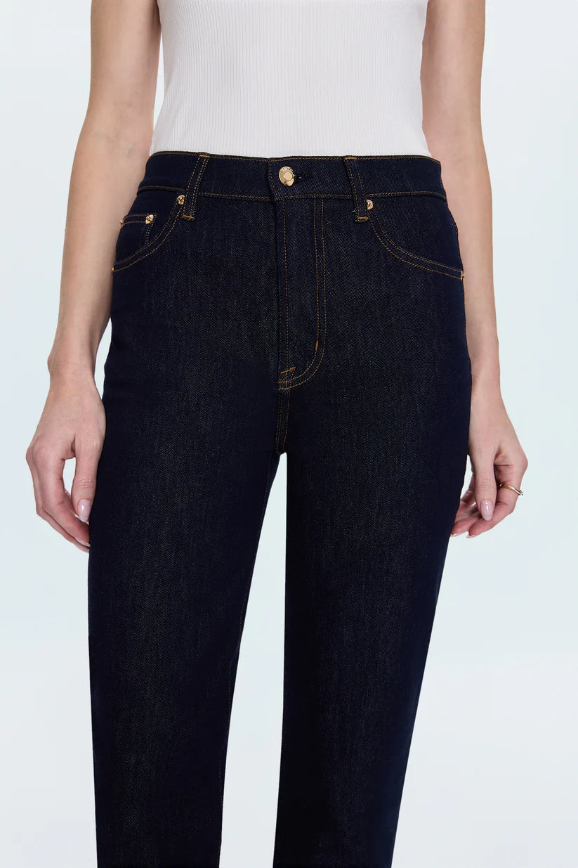 Bri Ankle High Rise Slim Straight in Nightfall