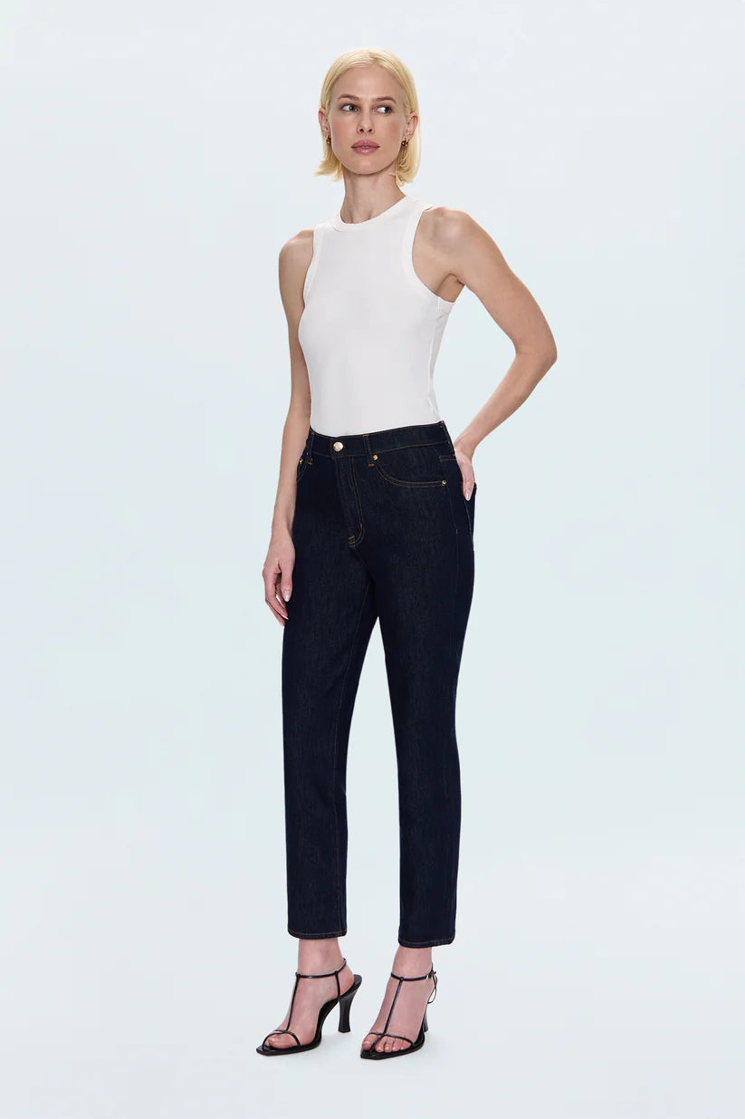 Bri Ankle High Rise Slim Straight in Nightfall