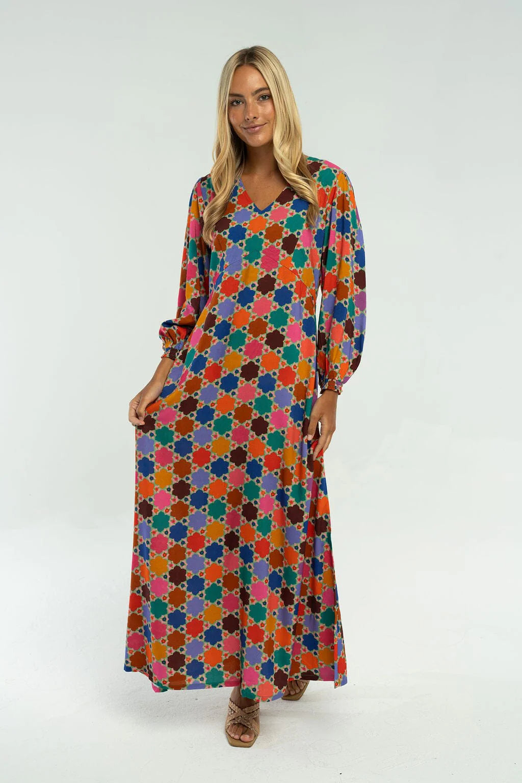 Layla Maxi Dress in Multi