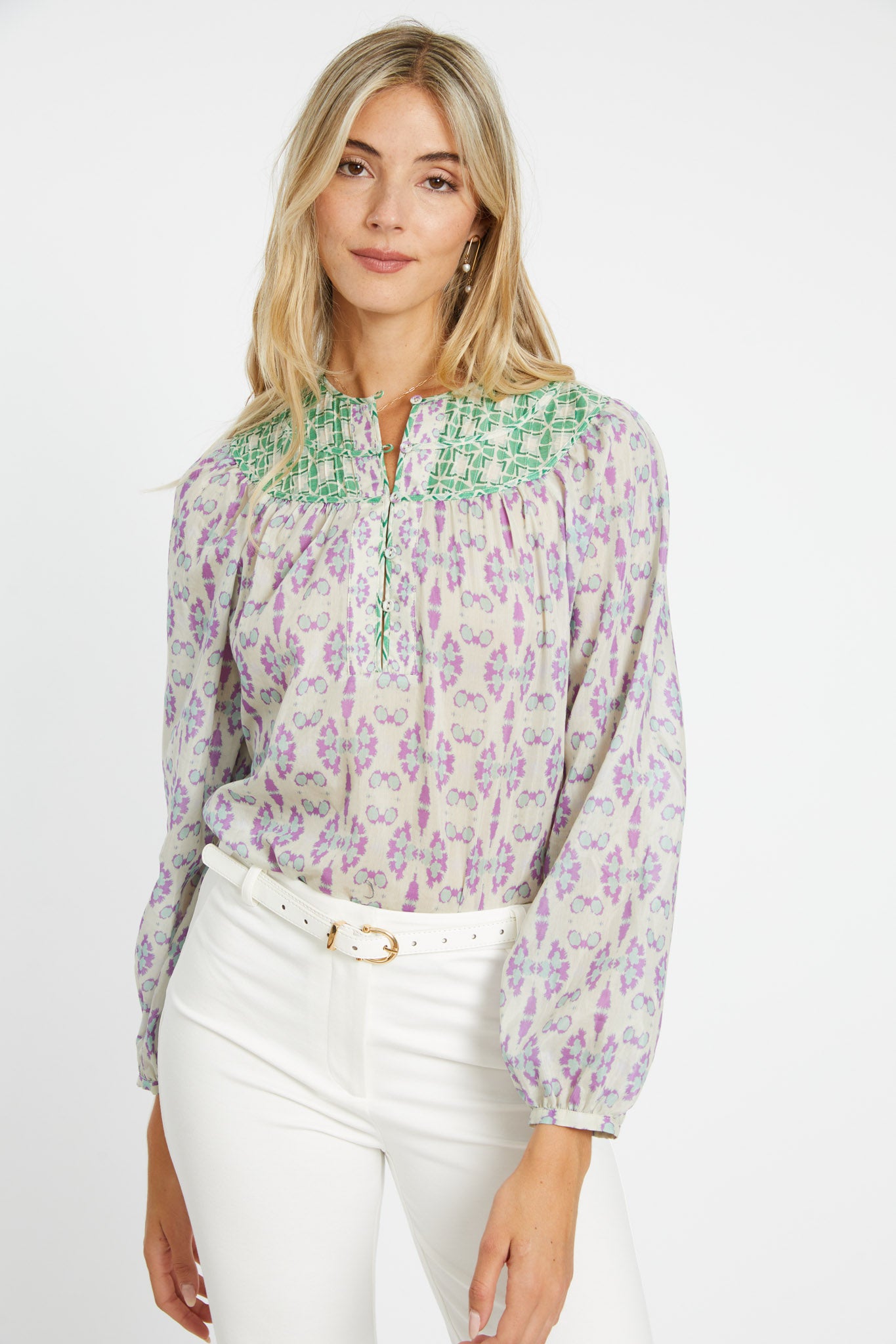 Emery Top in Tribal Ink Blot