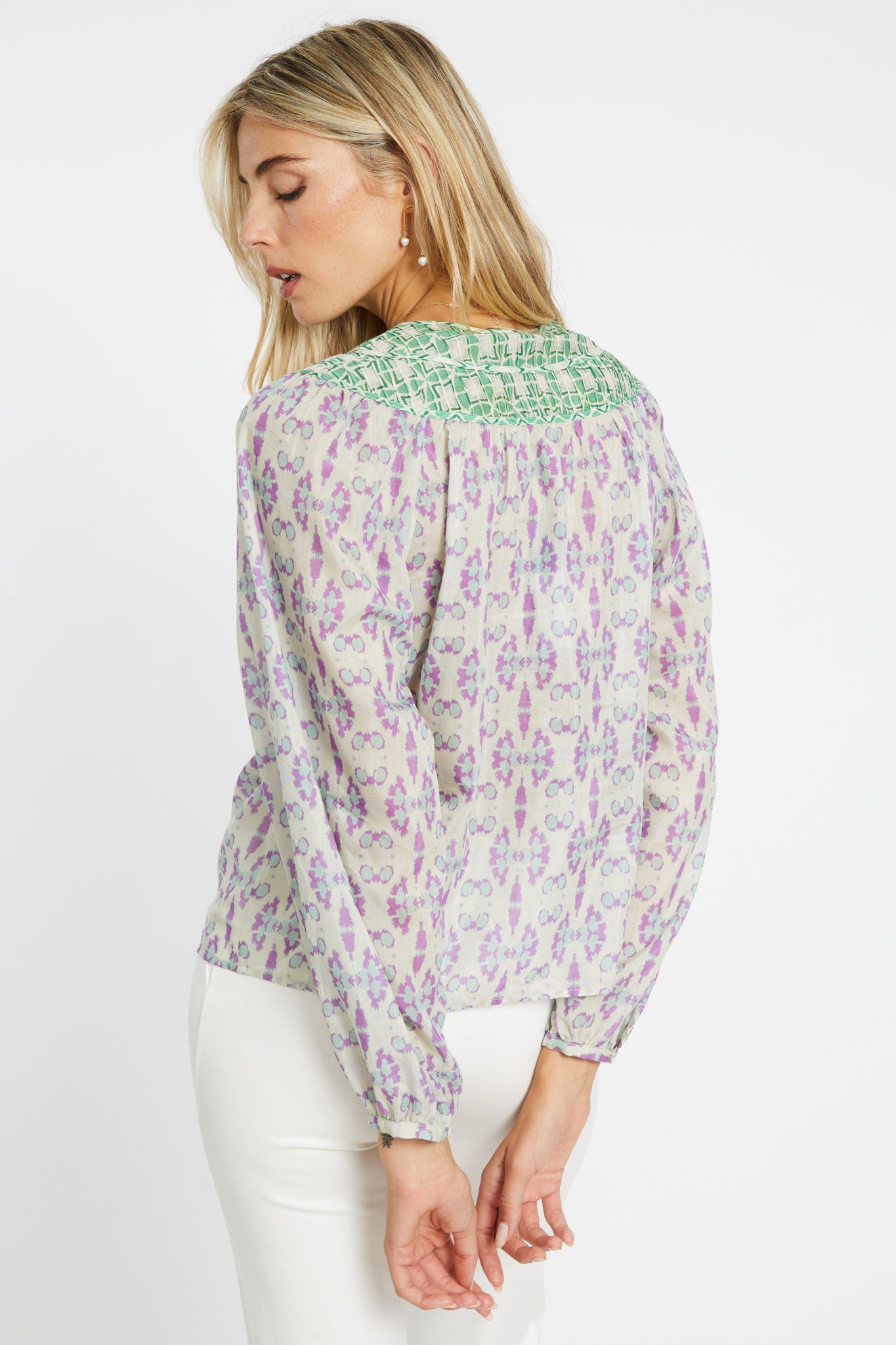 Emery Top in Tribal Ink Blot