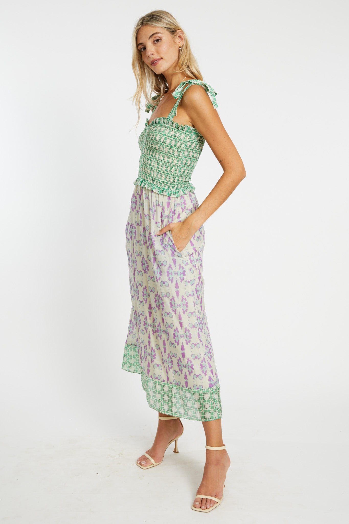 Thandi Dress in Tribal Ink Blot