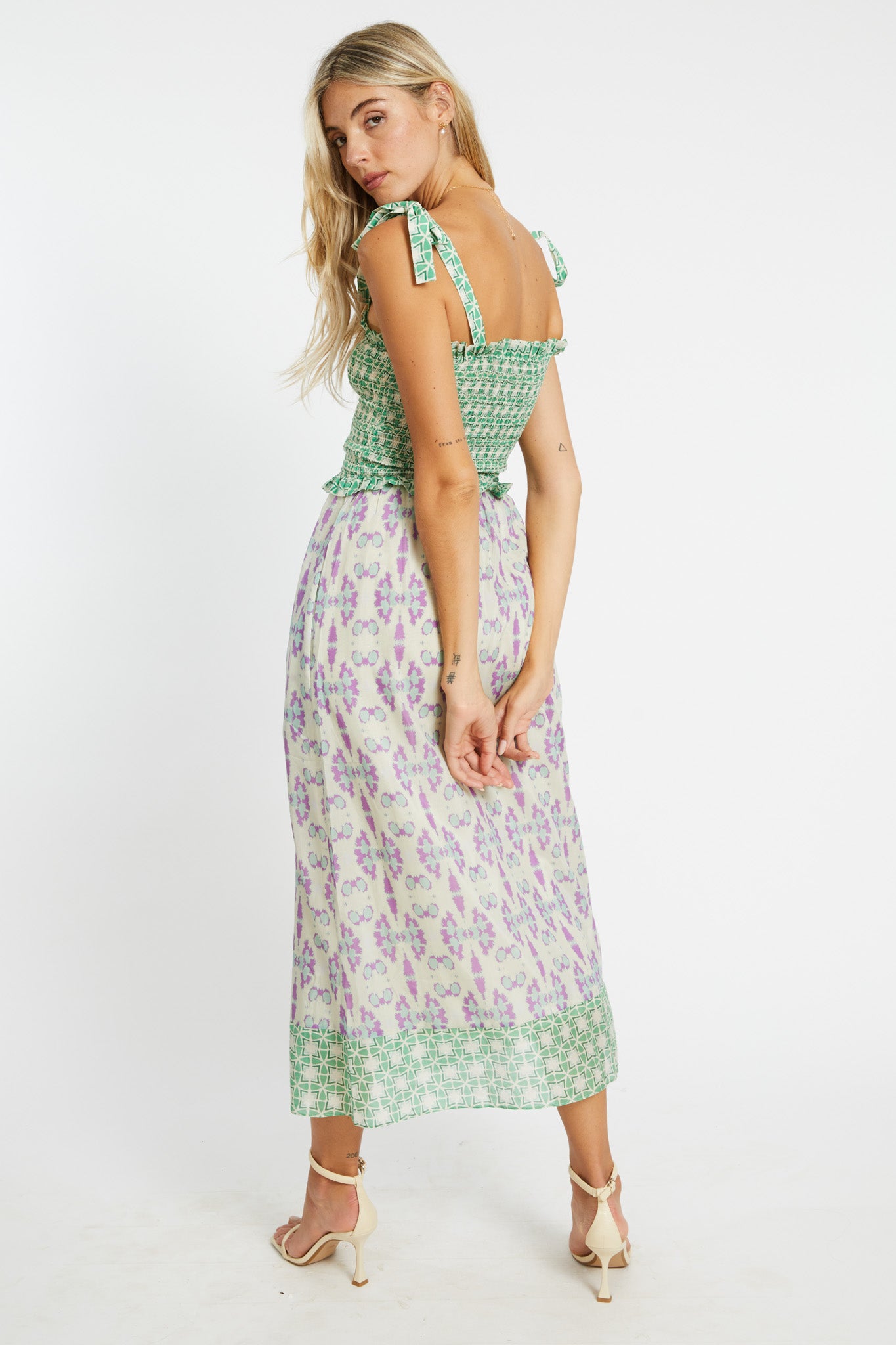 Thandi Dress in Tribal Ink Blot