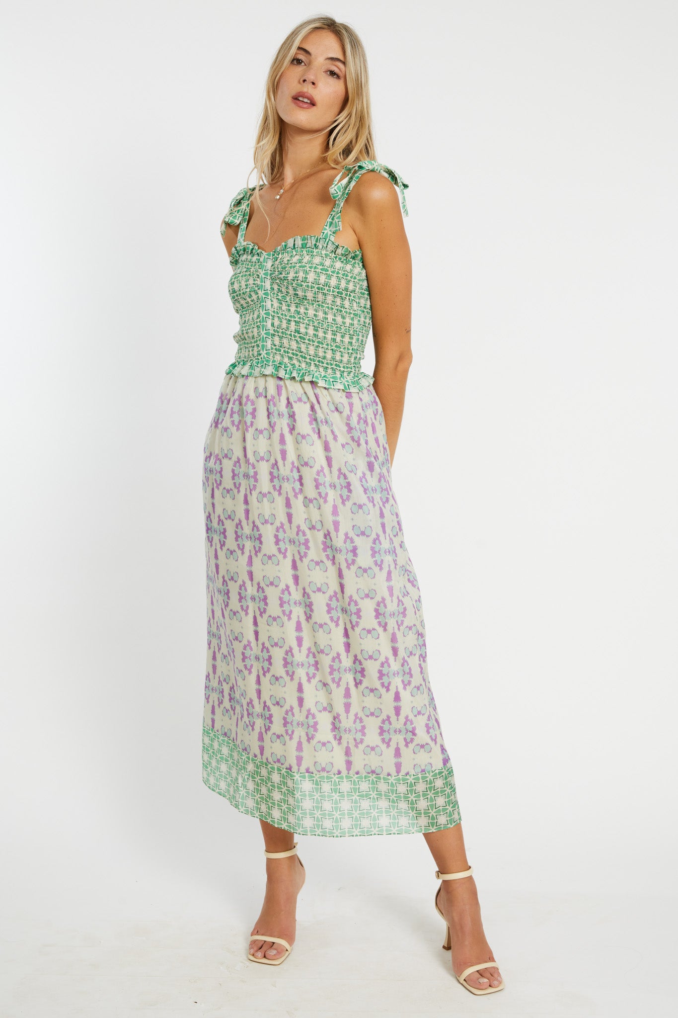 Thandi Dress in Tribal Ink Blot