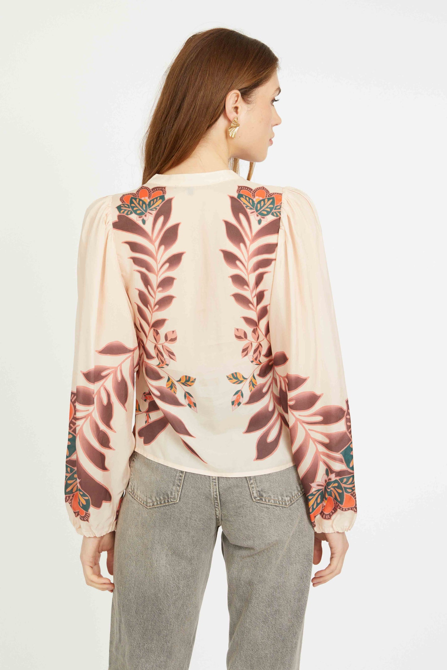 Selene Top in Copper Orchard