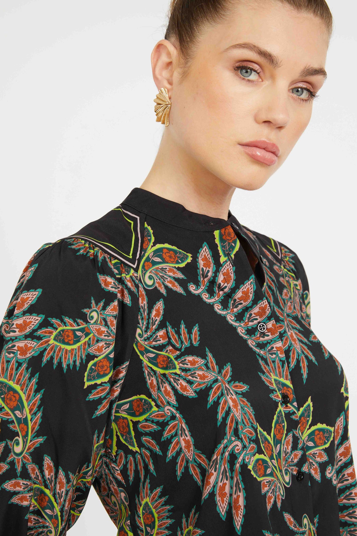 Juliette Top in Paisley Forest
