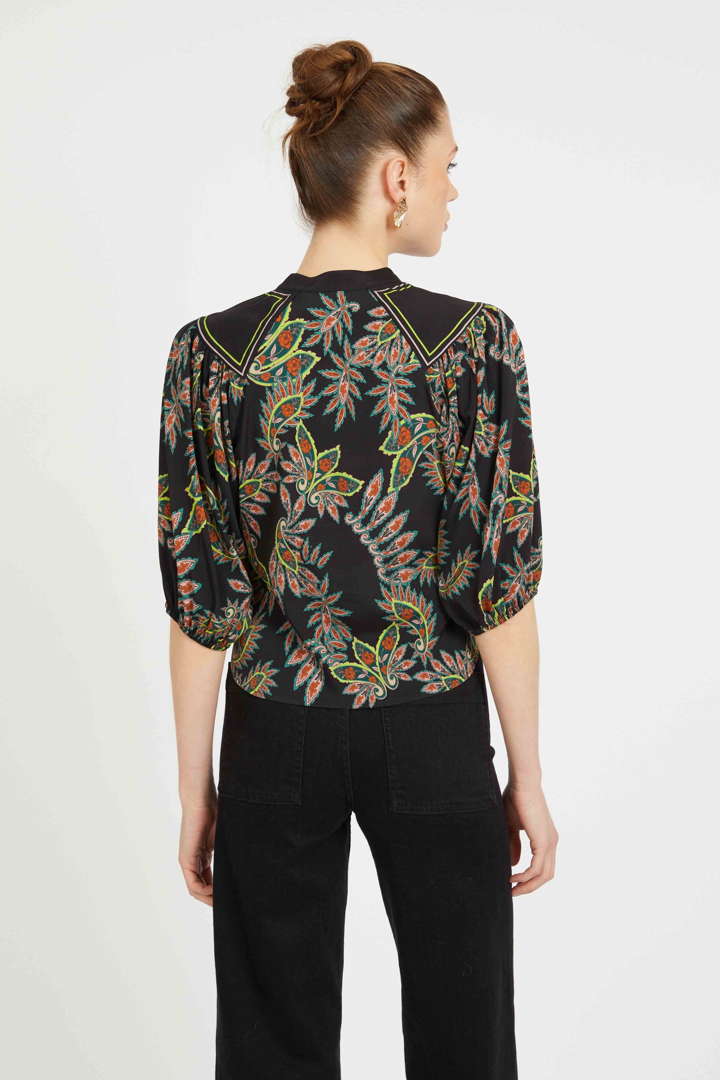 Juliette Top in Paisley Forest