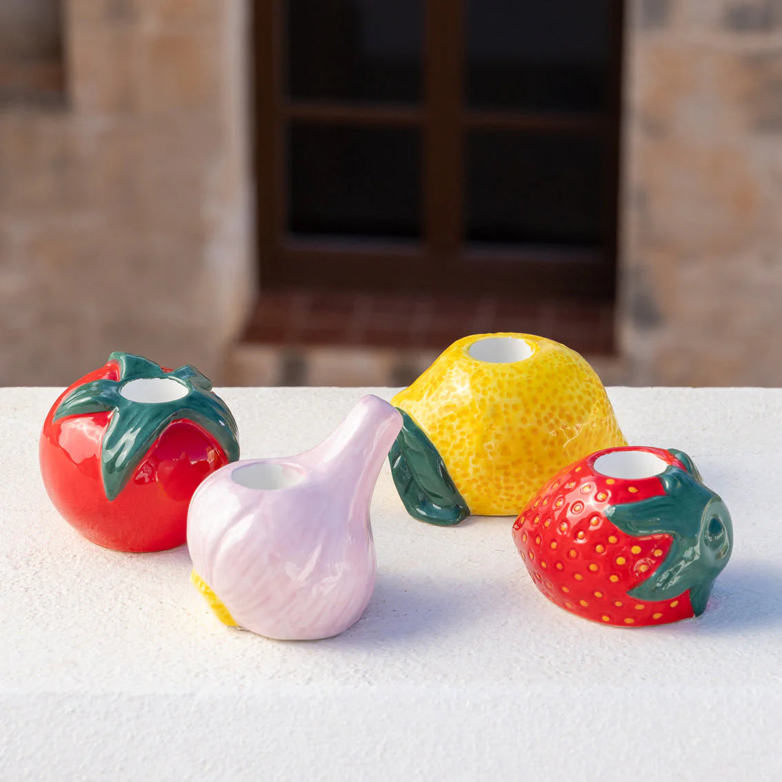 TT - Bon Appetit Ceramic Candle Holder