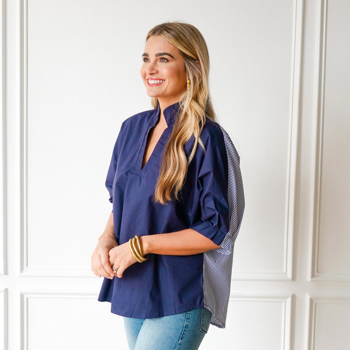 Caroline Contrast Top