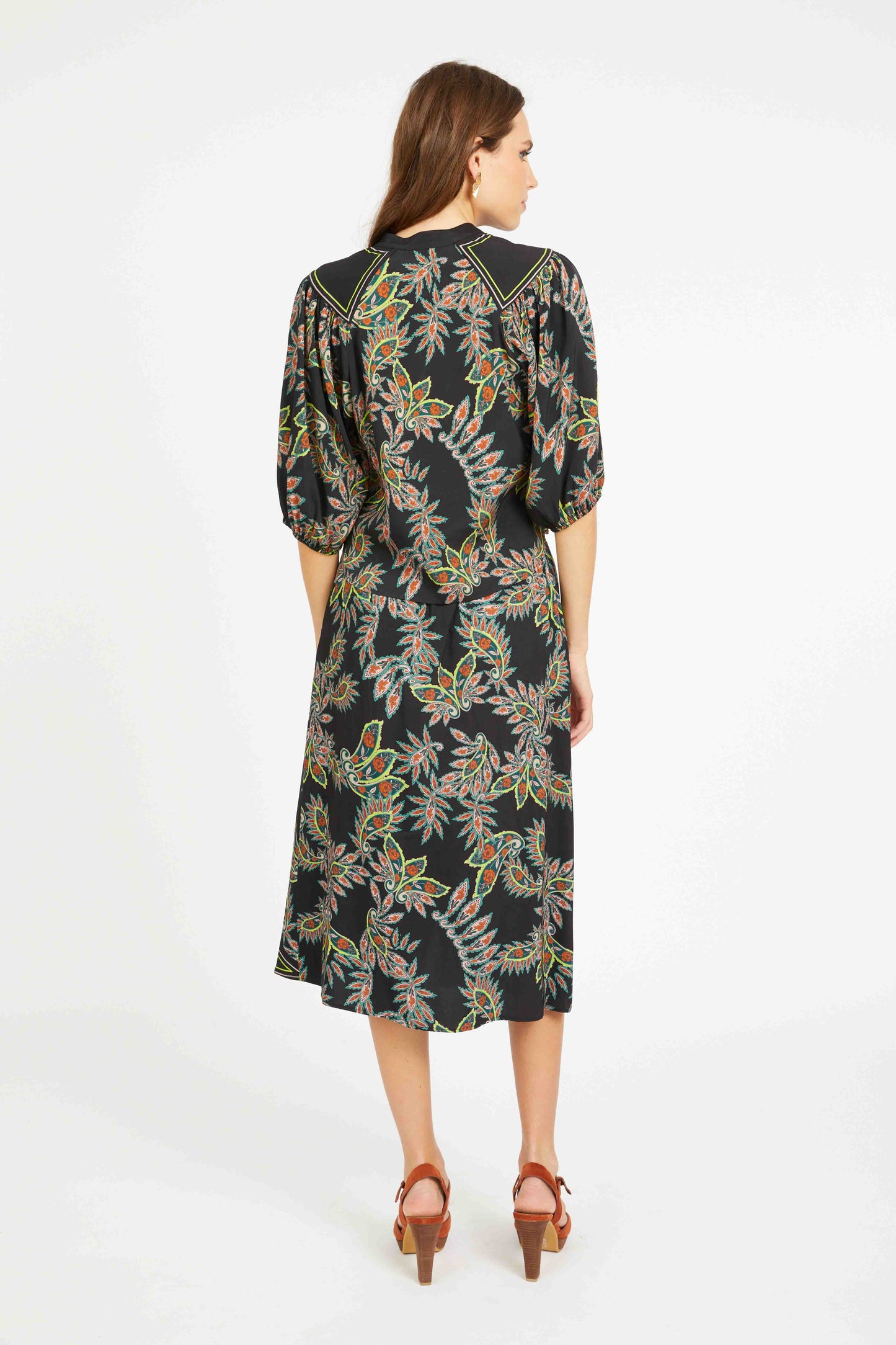 Juliette Top in Paisley Forest