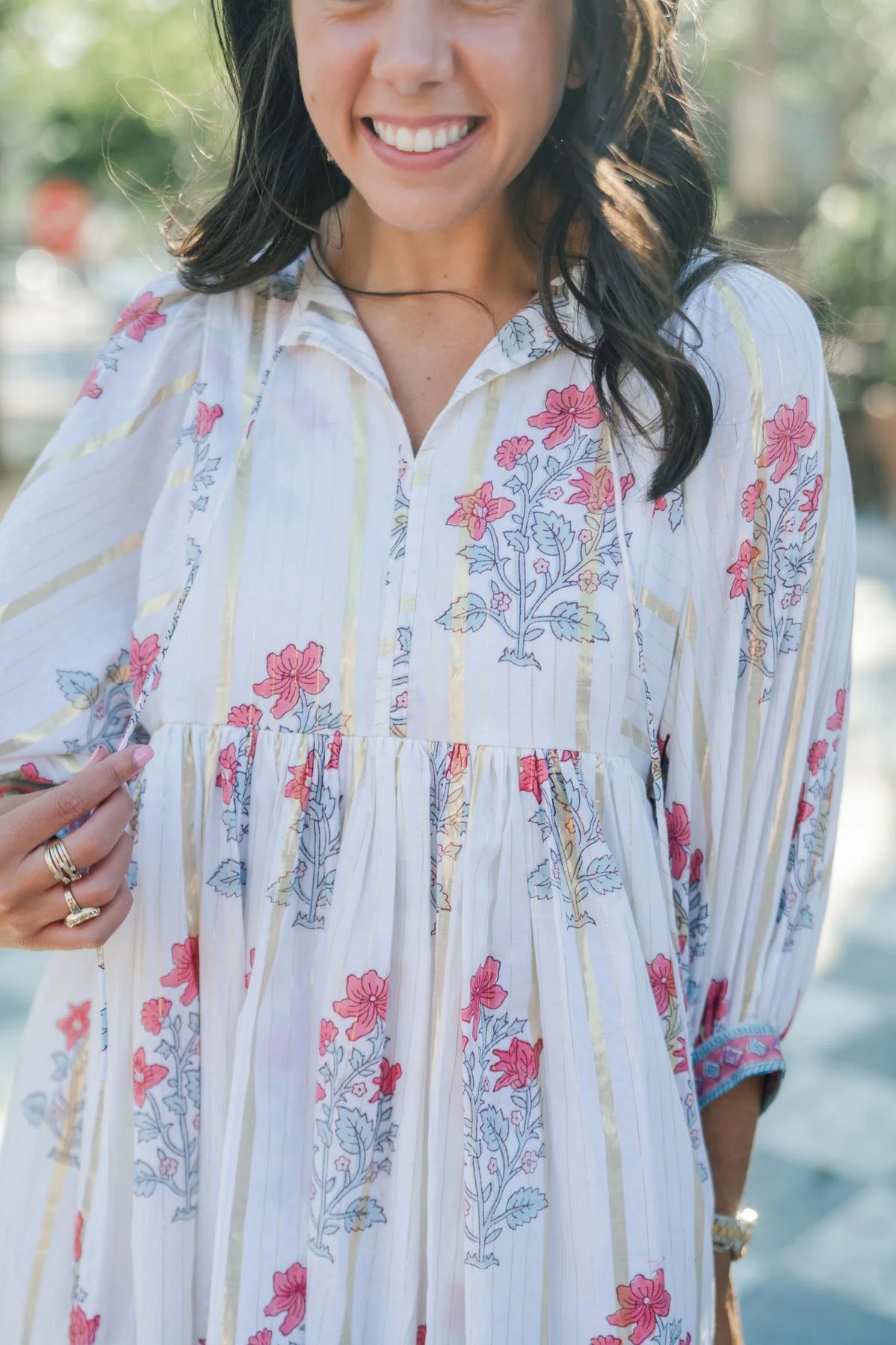Clover Mini Dress in Hibiscus