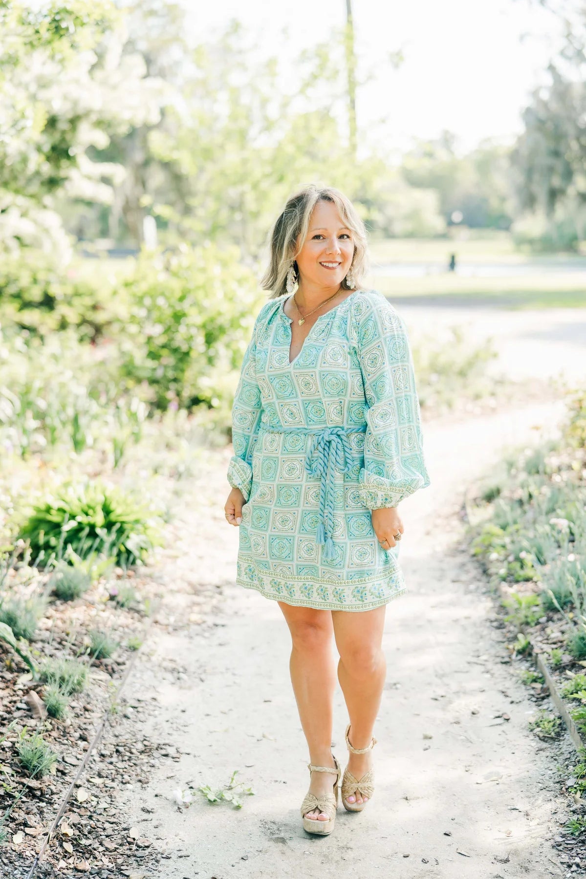 Jade Dress in Capri