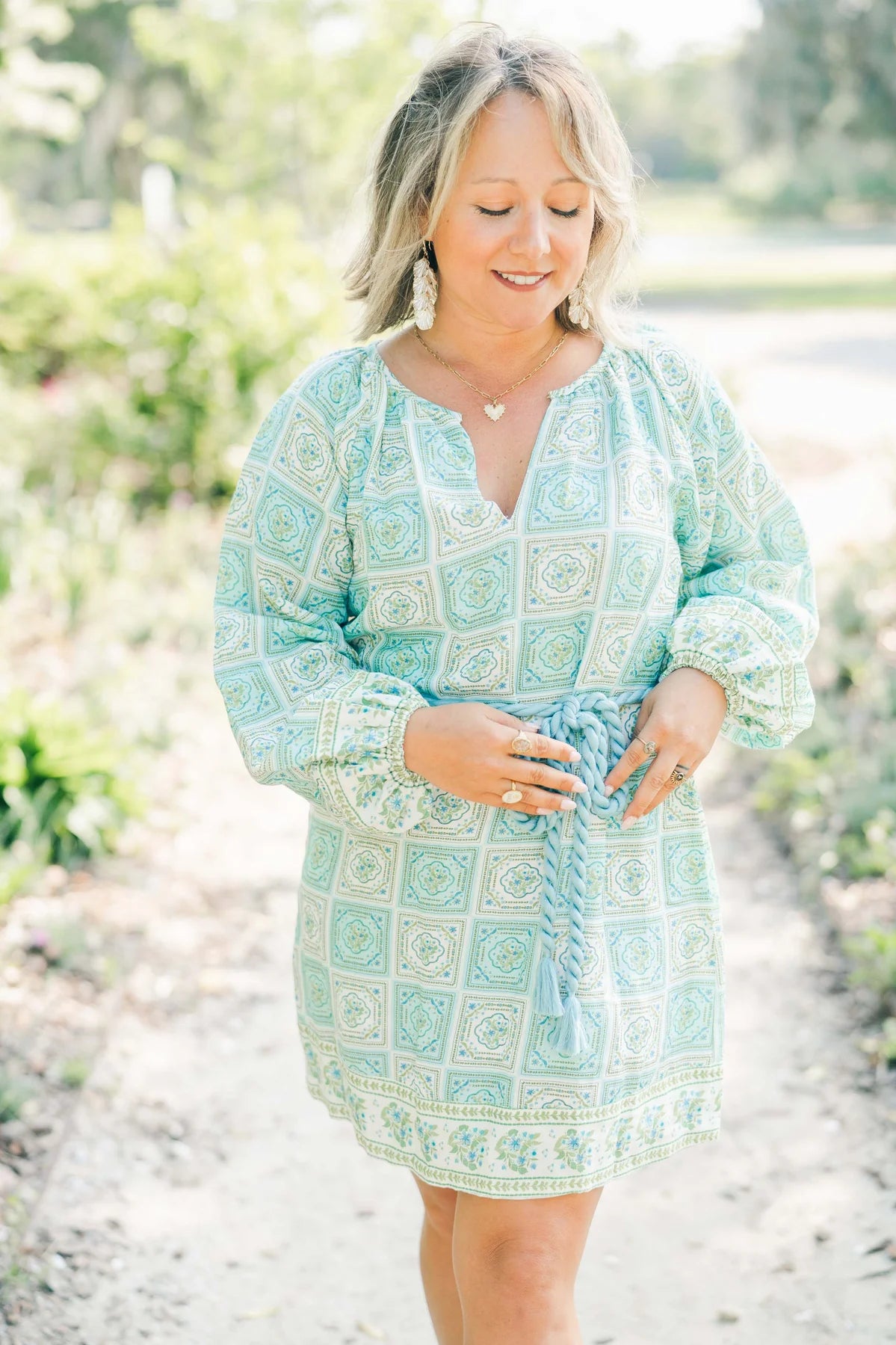 Jade Dress in Capri