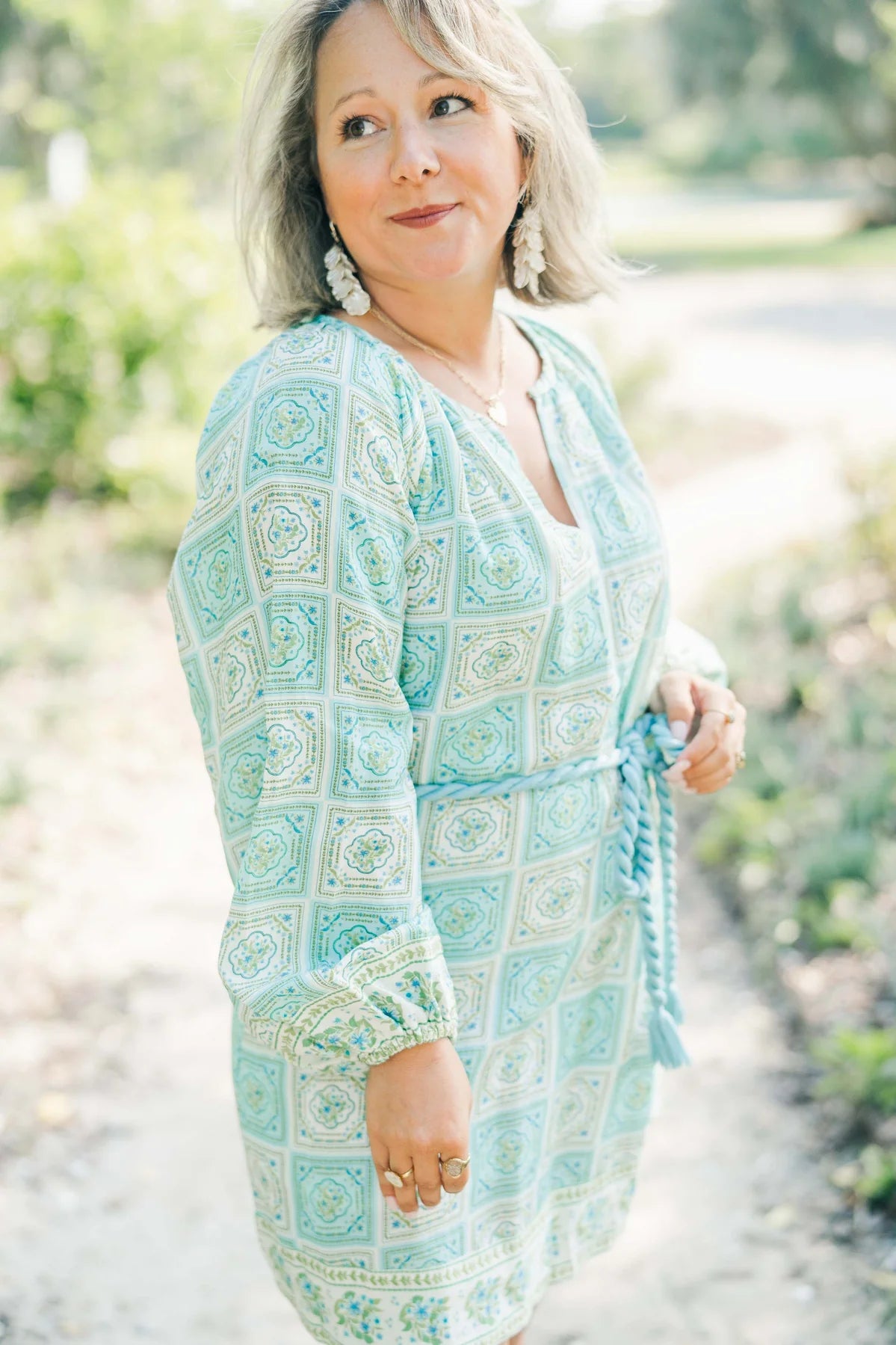 Jade Dress in Capri