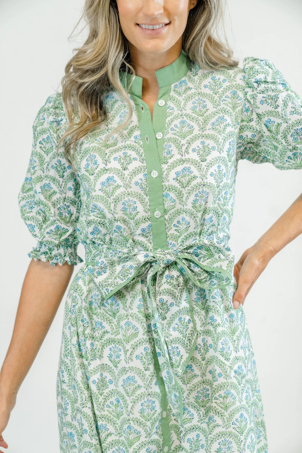 Kiawah Midi Dress in Mint Julep