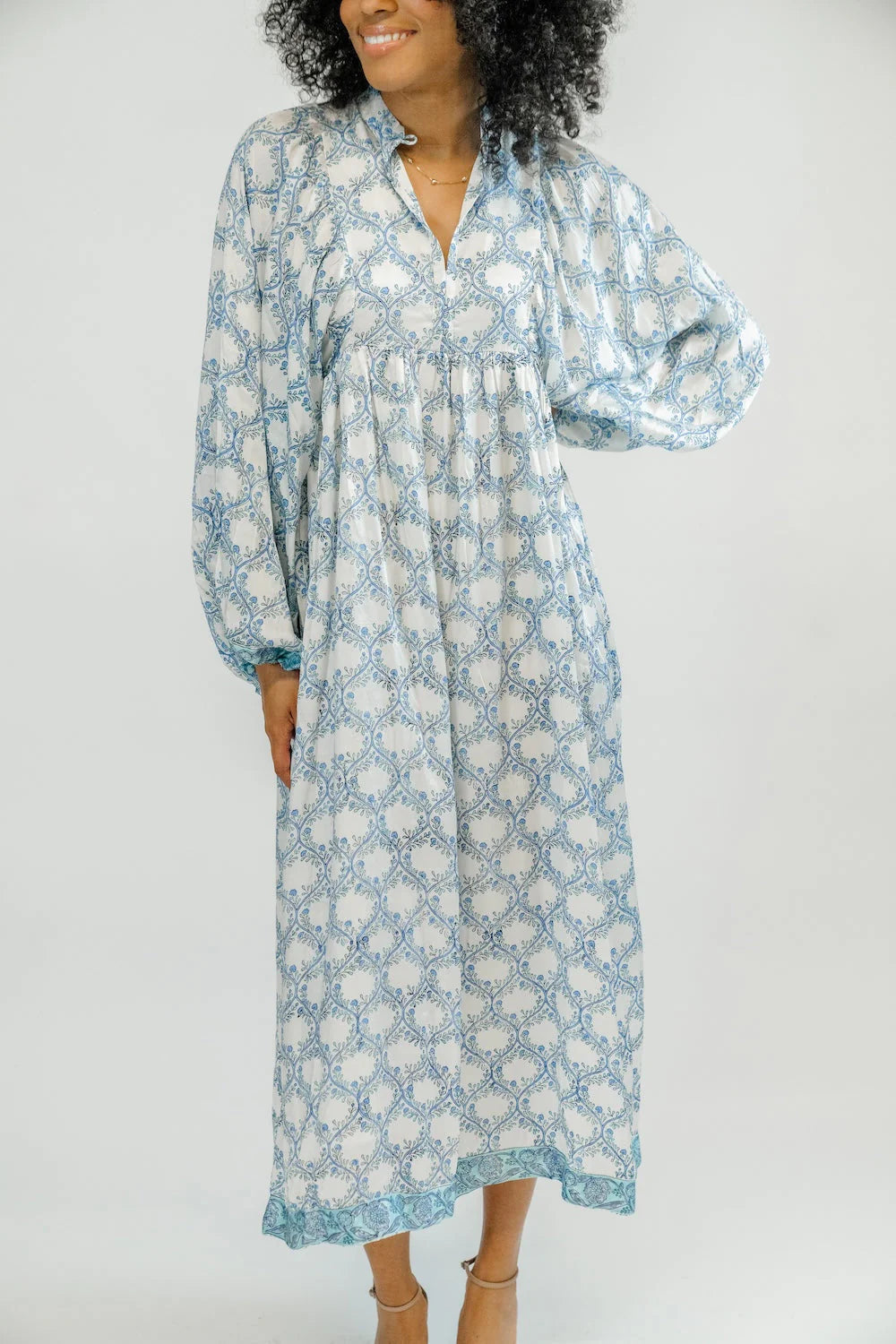 Cassia Maxi Dress in Acacia