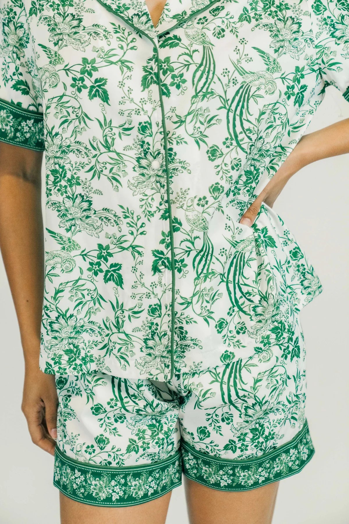 Celine Short PJ Set in Juniper