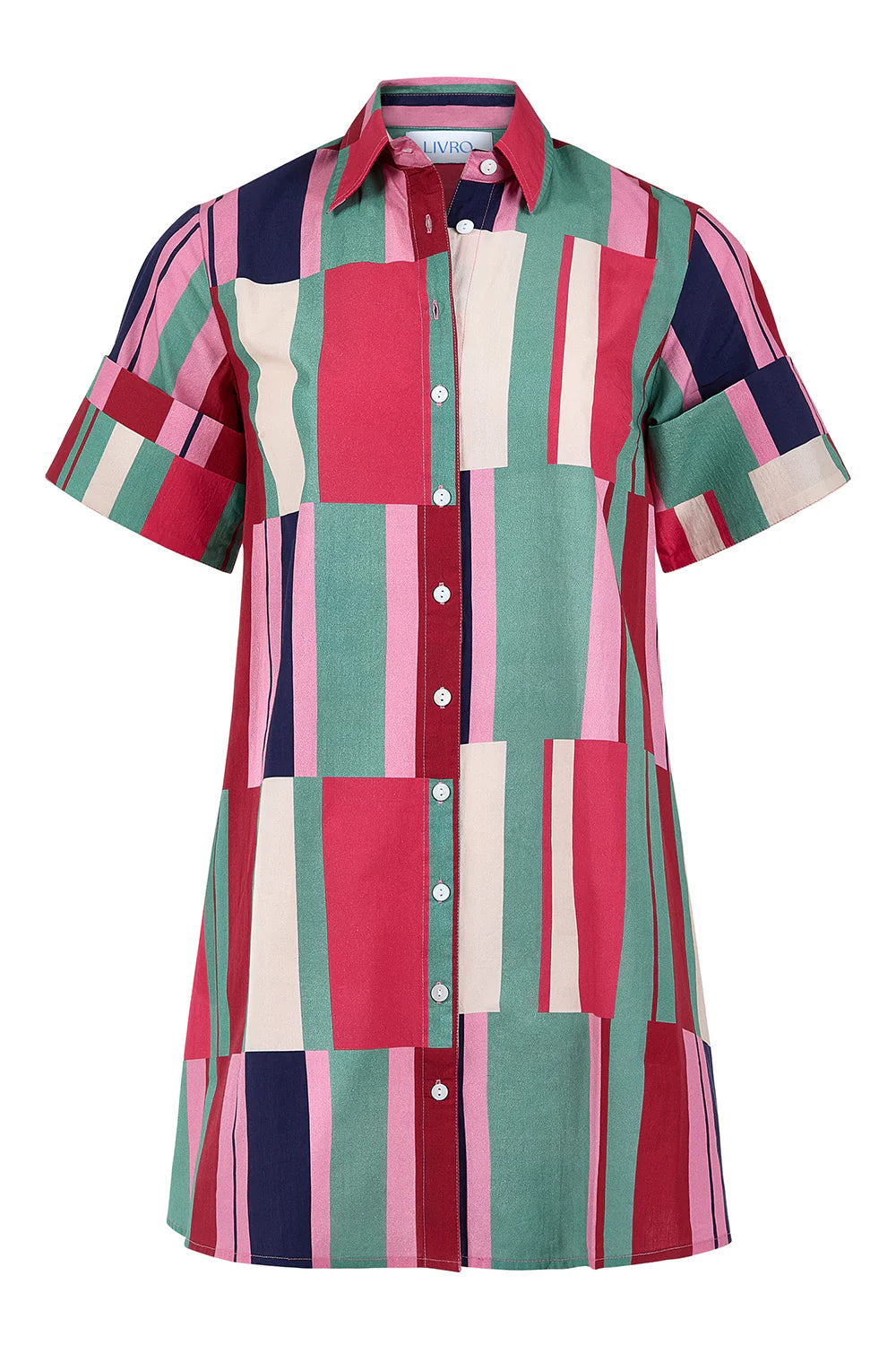 Dock Dress in Woodland Stripes