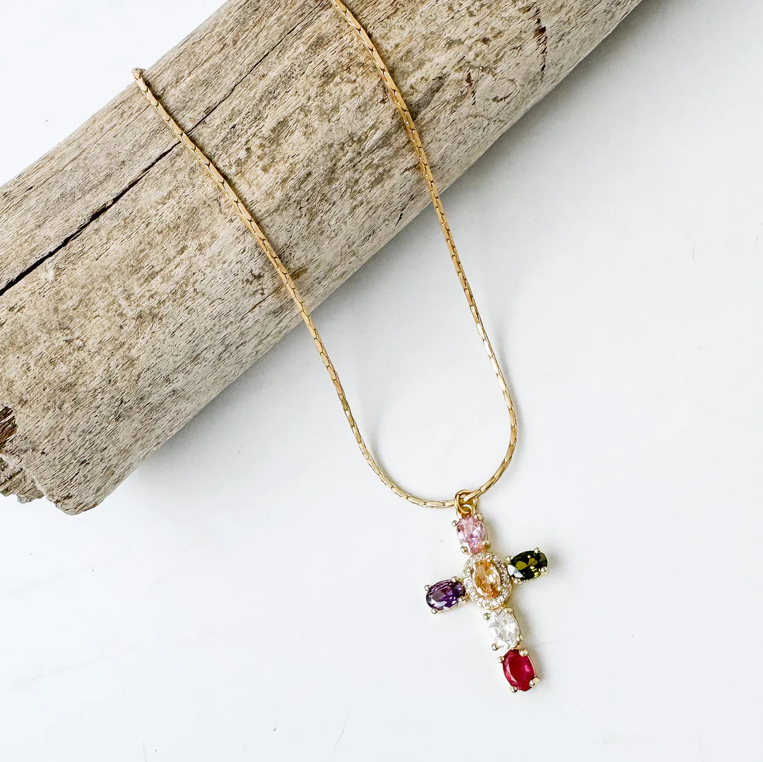 Colorful Cross on Interlink Chain