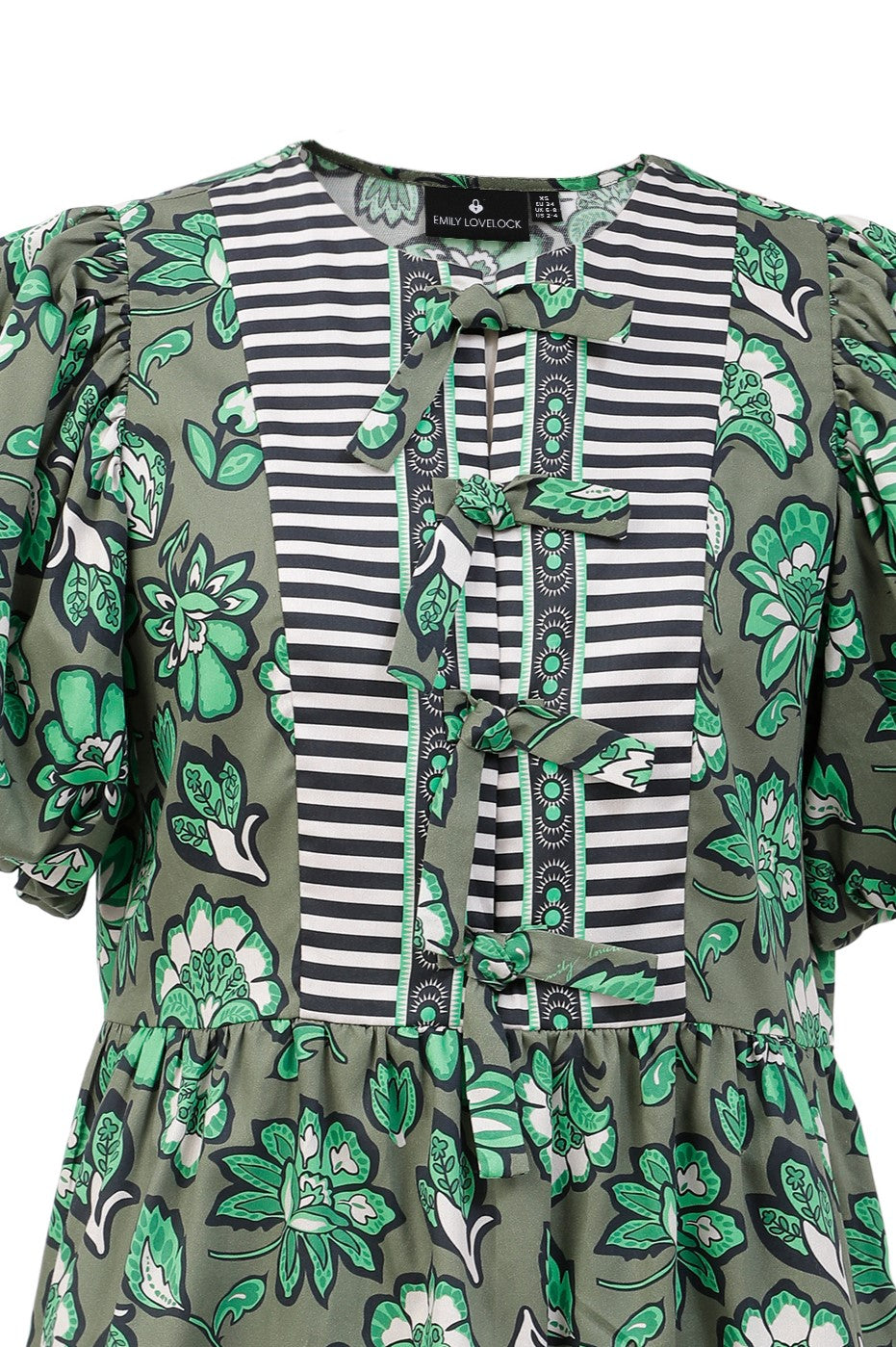 Serena Dress in Wild Green