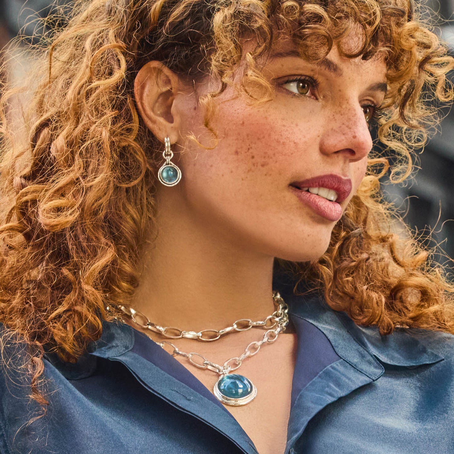 Solara Hoop & Charm Earring