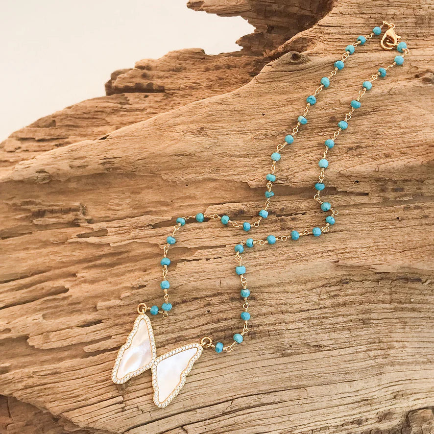 Butterfly on Rosary Chain