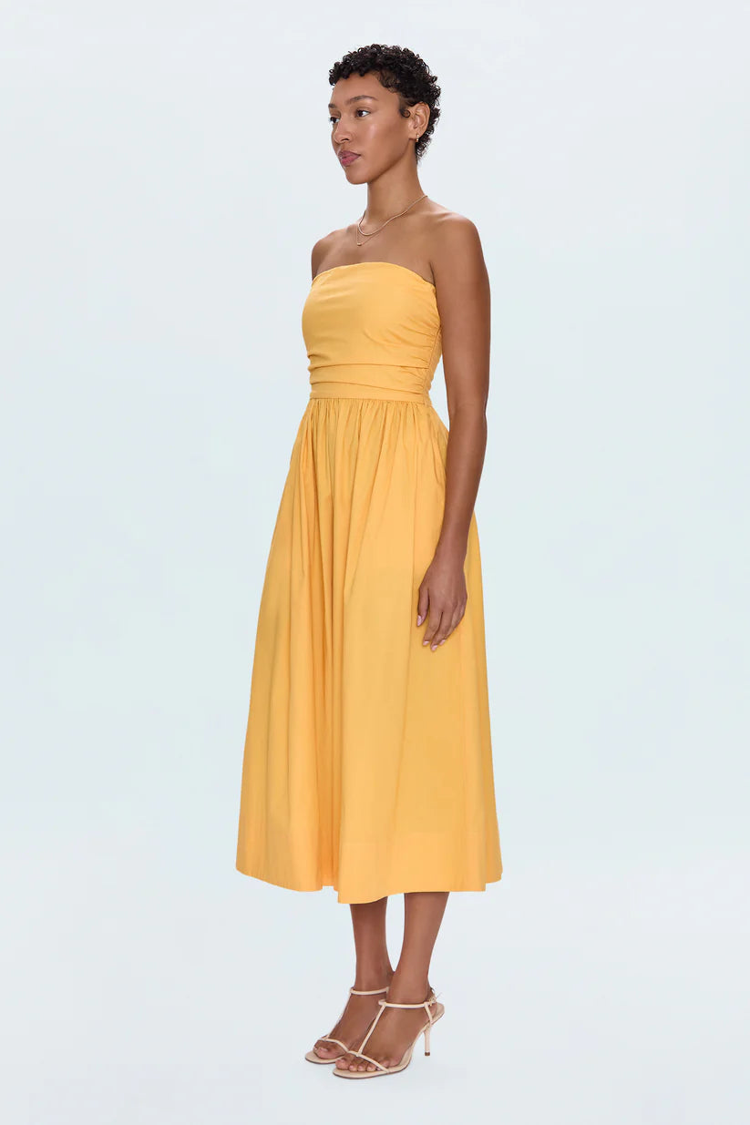 Florence Strappy Back Dress in Papaya