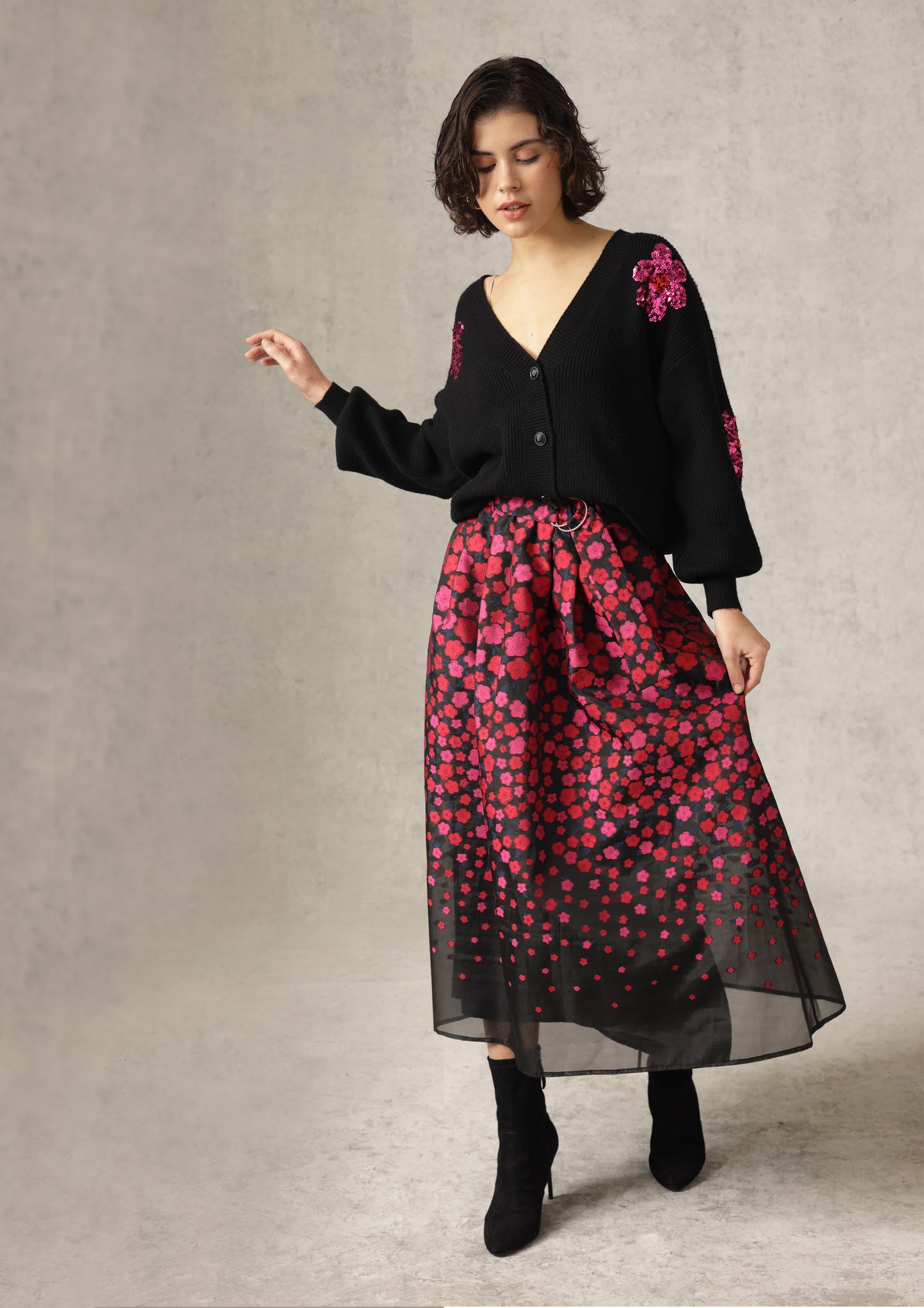 Nancy Sequin Embellished Cardigan