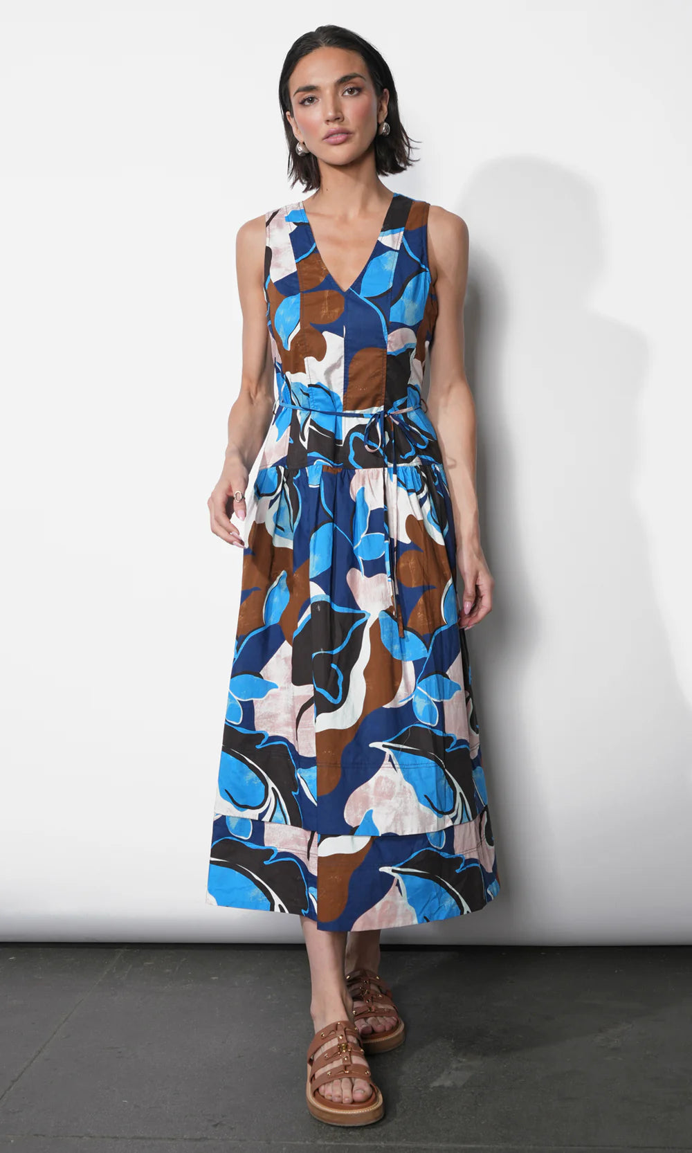 Abi Poplin Midi Dress