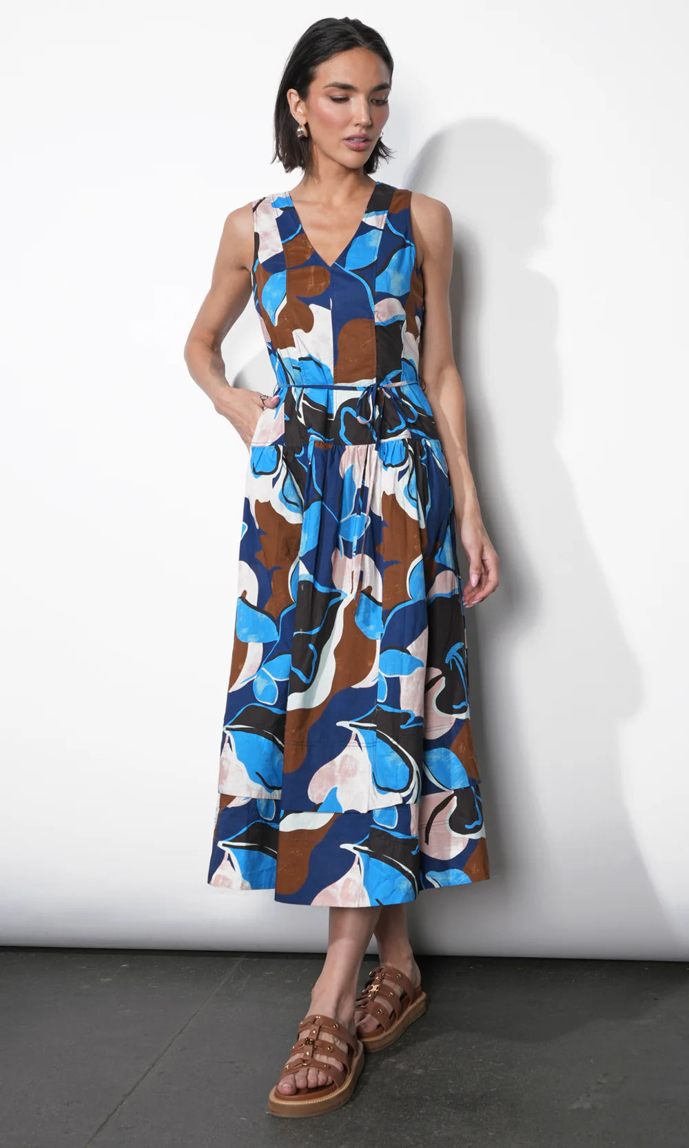 Abi Poplin Midi Dress