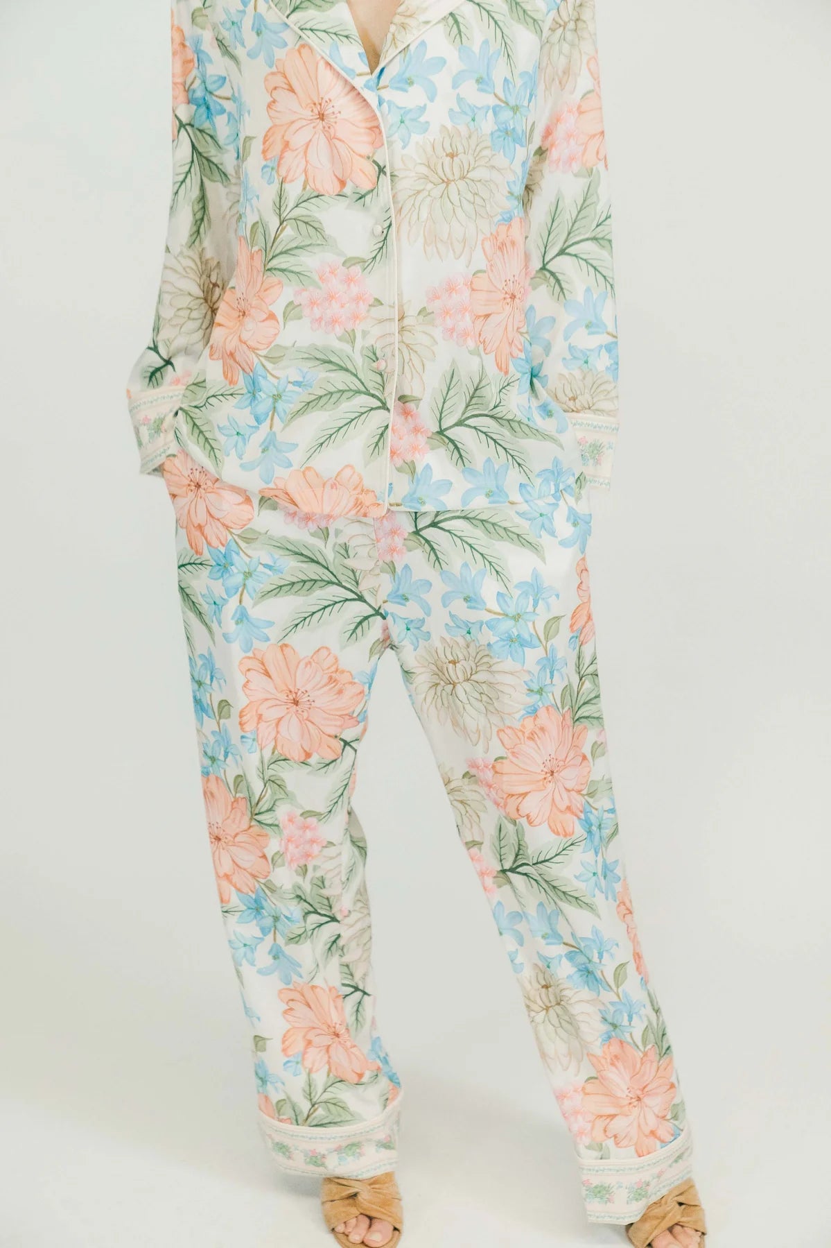 Saylor Long PJ Set in Begonia