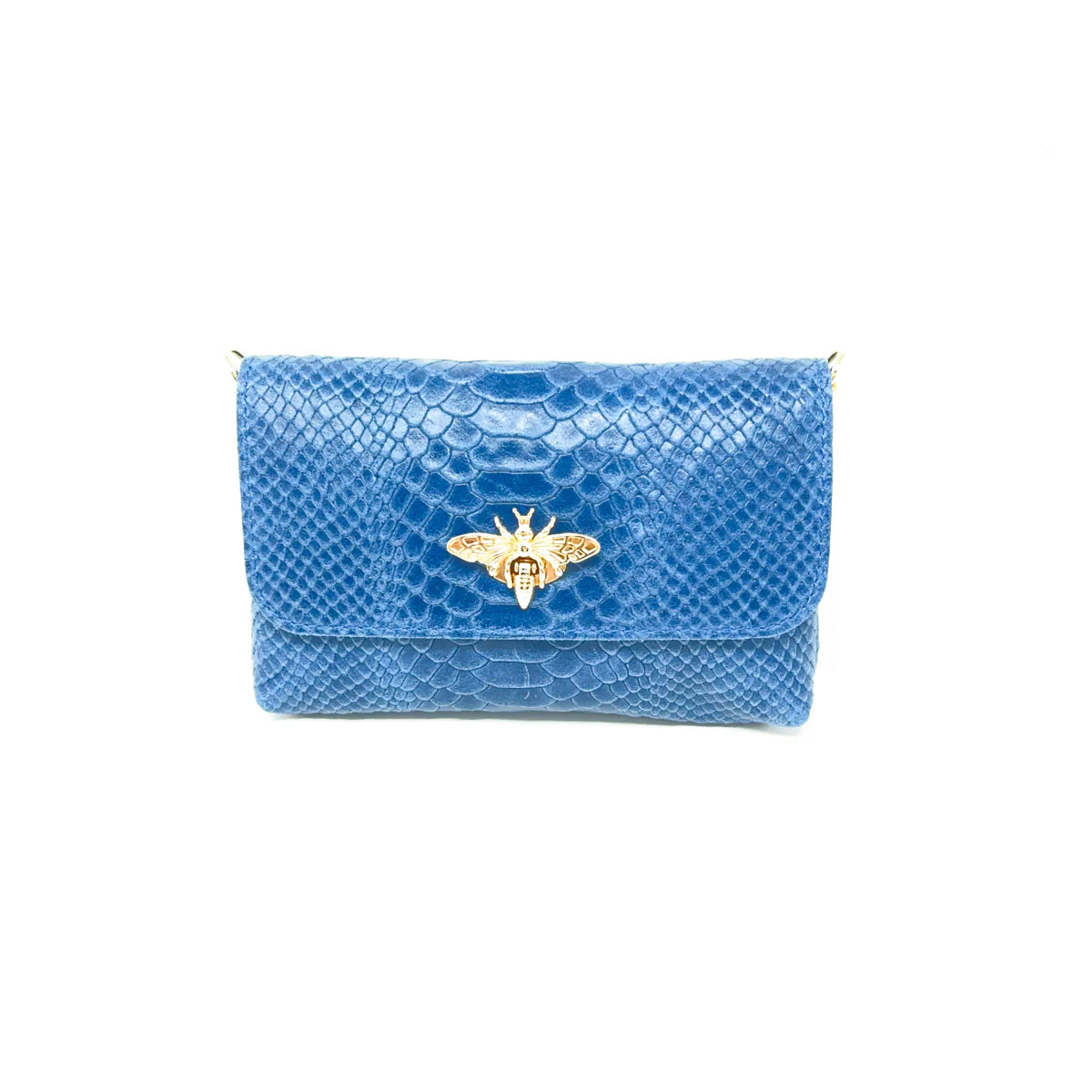 Butterfly Embossed Leather Crossbody