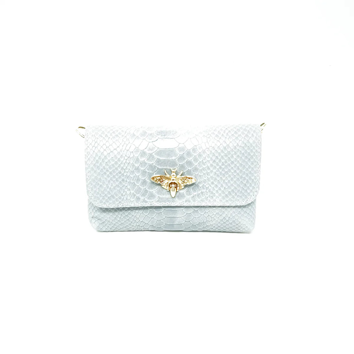Butterfly Embossed Leather Crossbody