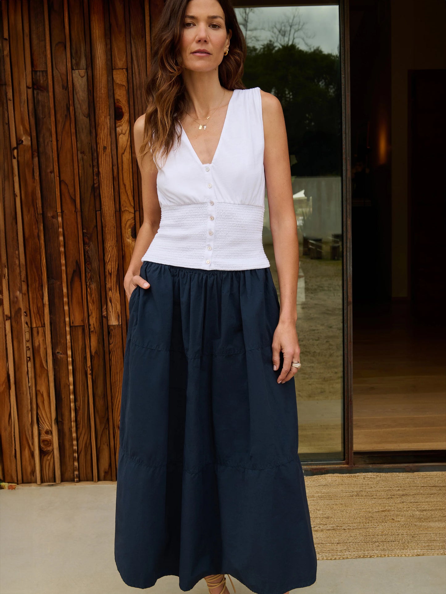 Hali Button Up Tank