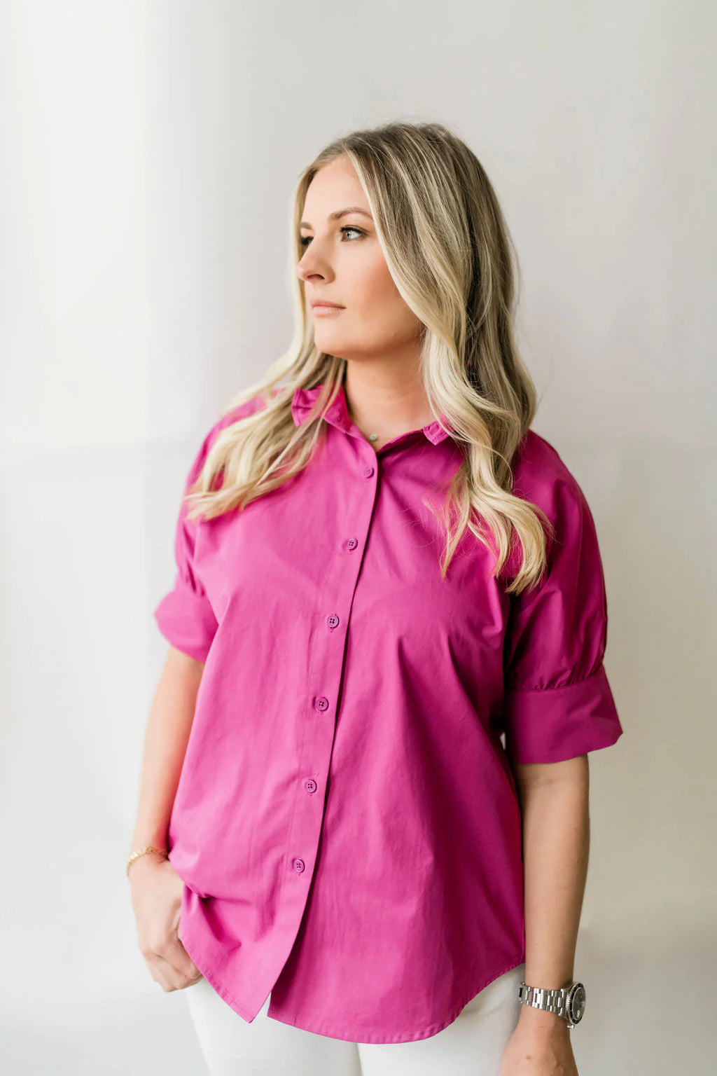 The Short Sleeve Ruffle Shirt