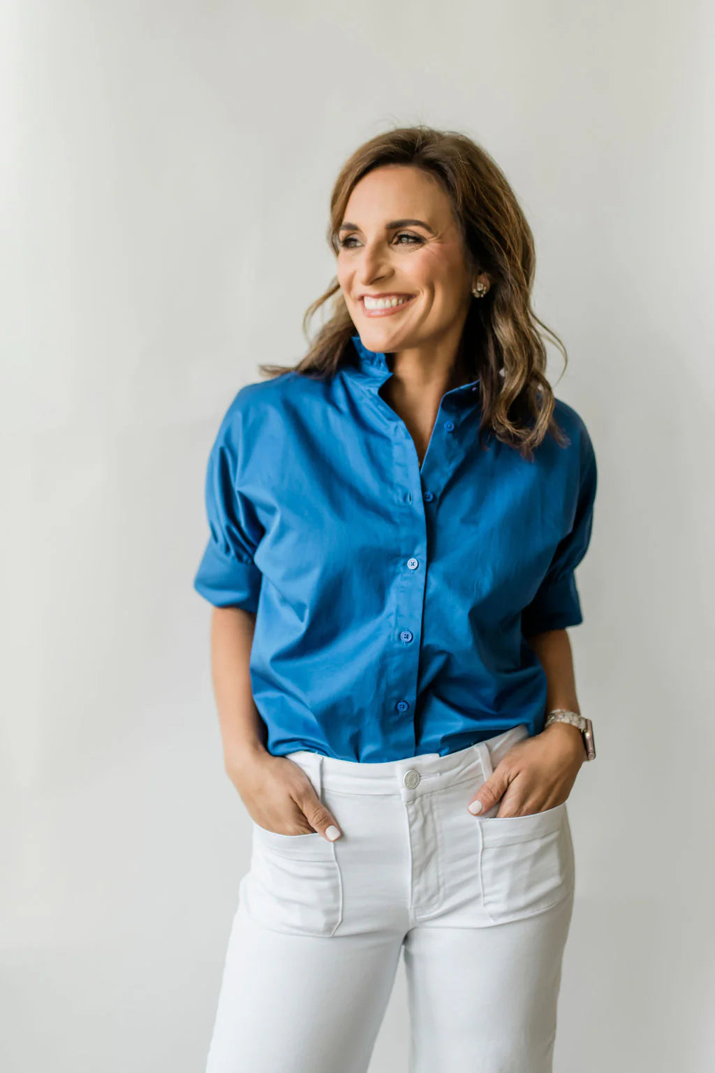 The Short Sleeve Ruffle Shirt