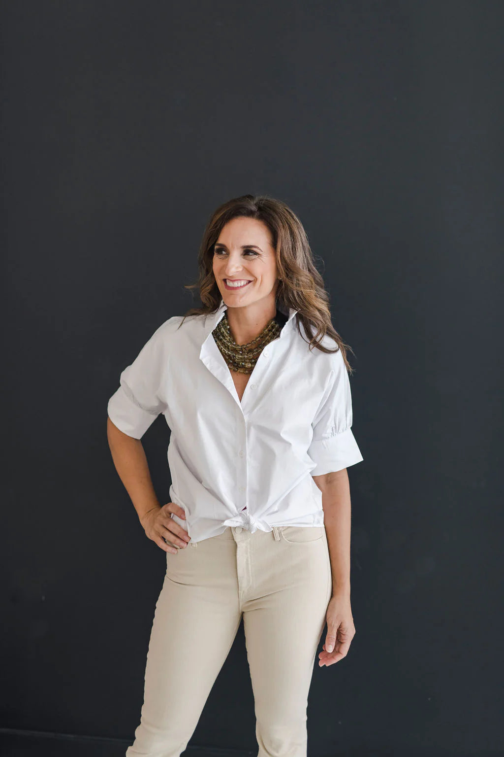 The Short Sleeve Ruffle Shirt